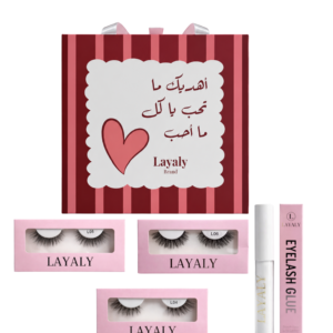 Eid Layaly Lashes set pink